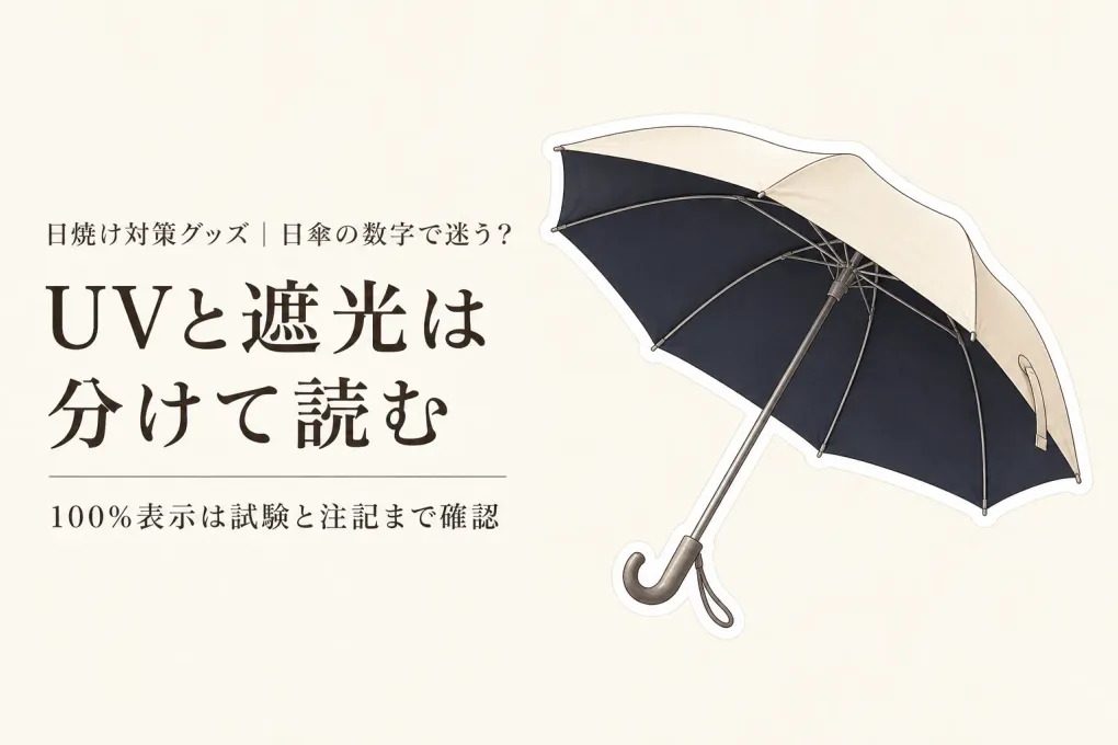 楽天でレビュー数が多い晴雨兼用日傘を比較｜UVカット率・遮光率の表示はどう読む？
