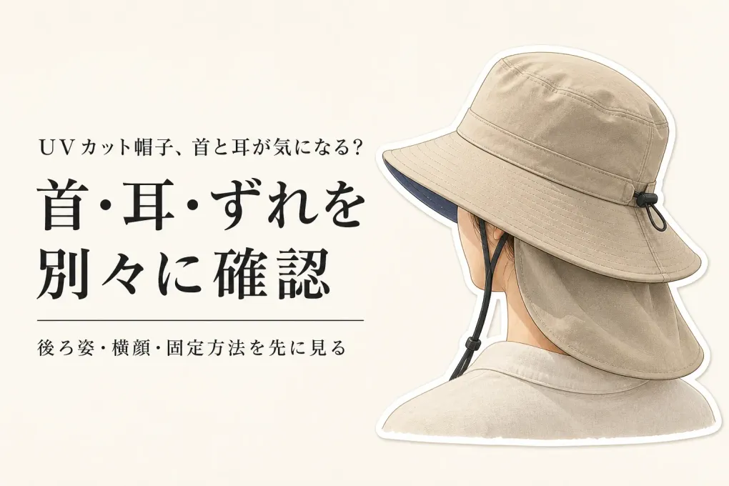 楽天でレビュー数が多い首まで覆いやすいUVカット帽子を比較｜散歩・送り迎えで耳まわりを確認する順番