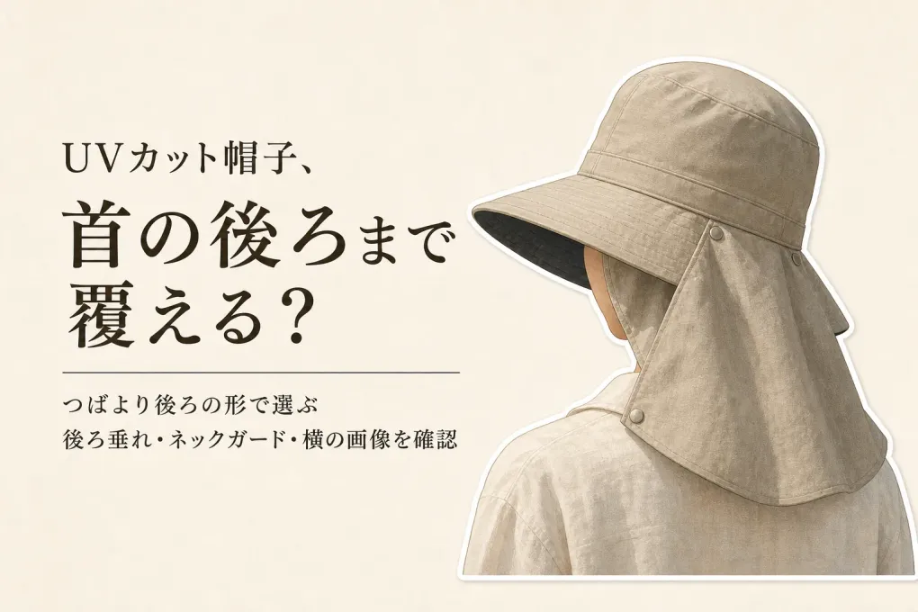 UVカット帽子の首の日よけはどこまで覆う？散歩・送り迎えで選ぶ後ろ垂れとつばの形